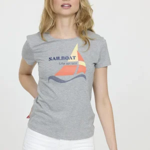 T-shirt AMITA Gris chiné