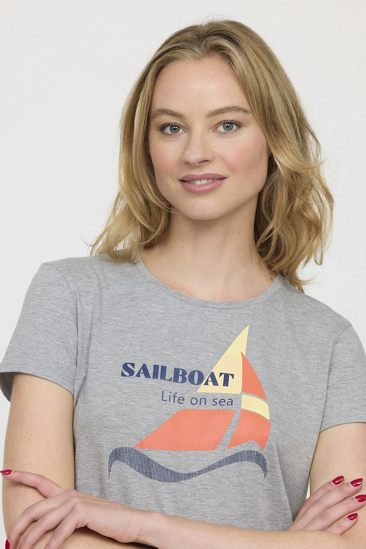 T-shirt AMITA Gris chiné – Image 4