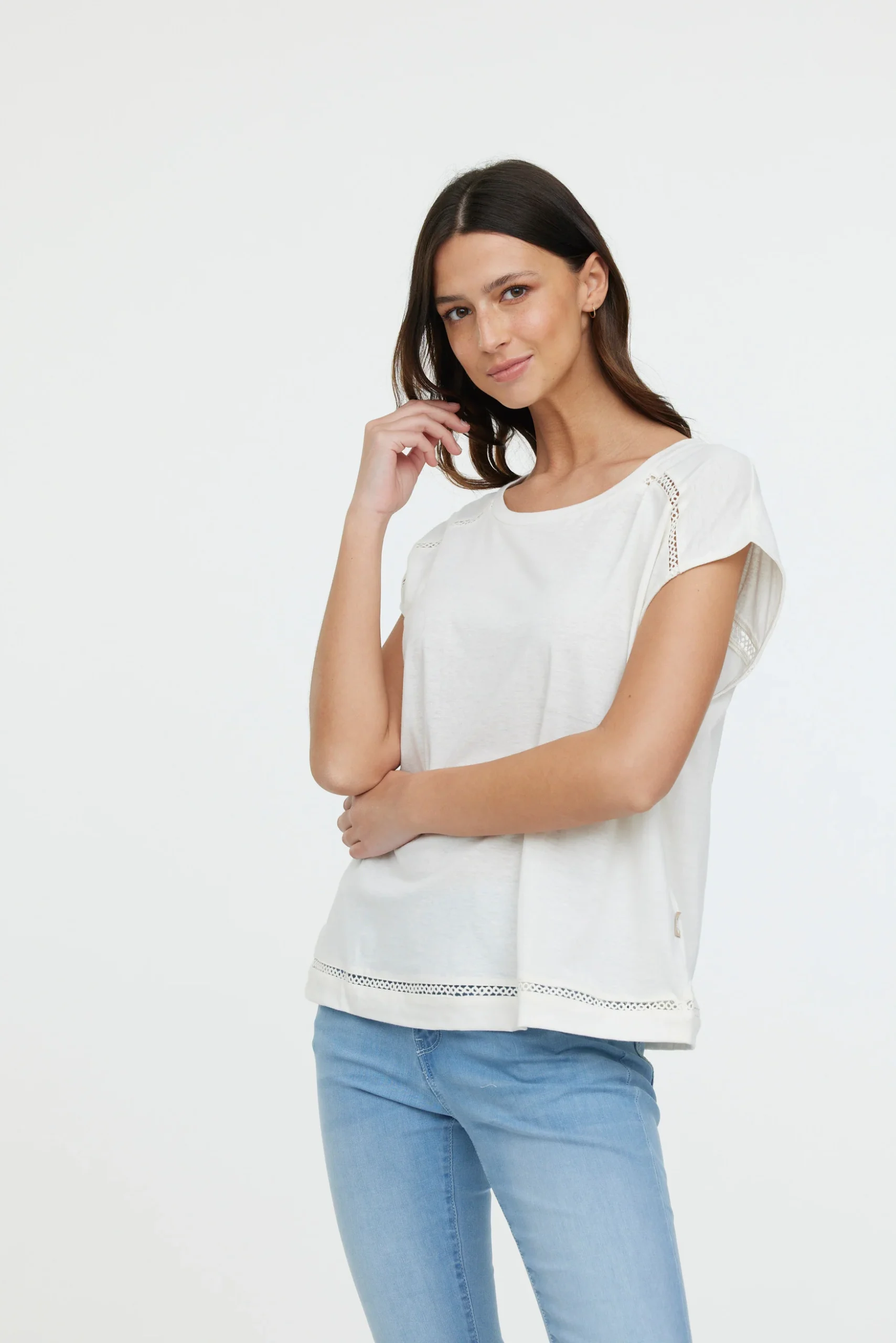 T-shirt ANIELE SM Cream – Image 2