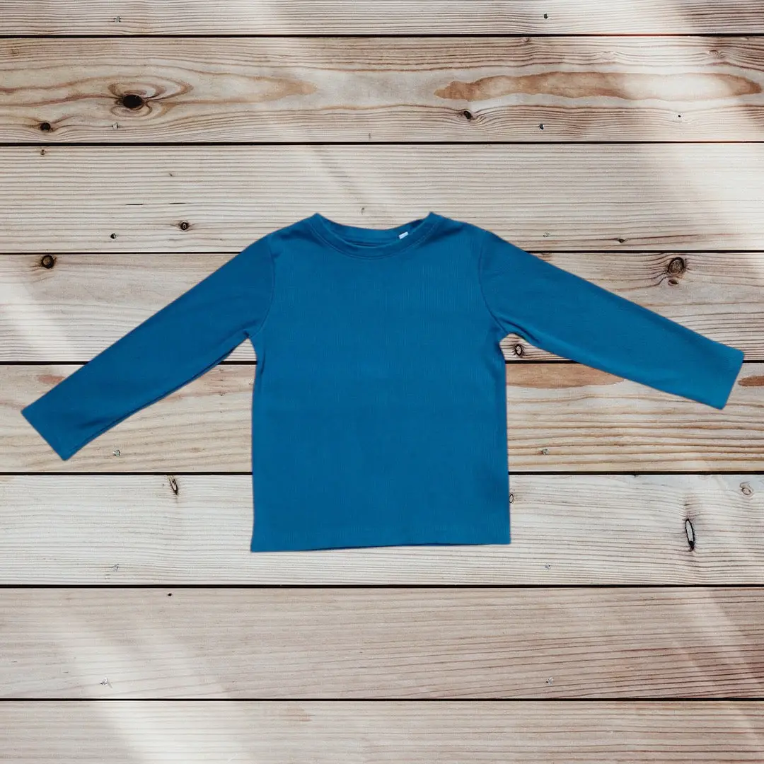 T-shirt 3 Ans C&A - Bleu Canard Épais