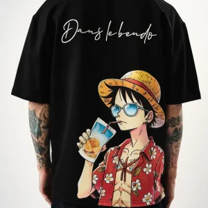 T-shirt oversize "Luffy Dans le bendo" – Hallstarz 1614
