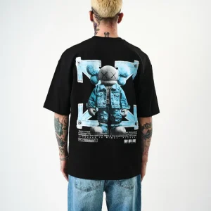 T-shirt oversize imprimé personnage Hallstarz 1605