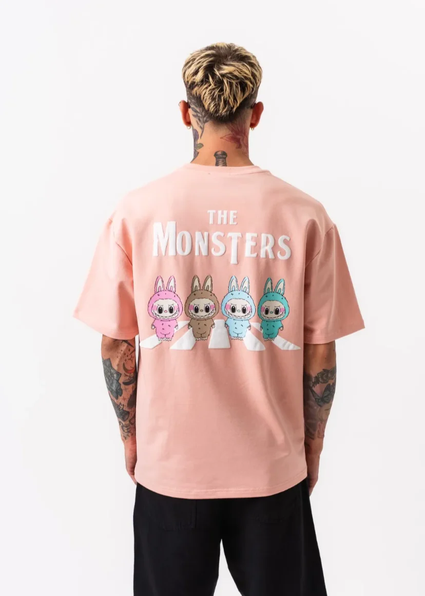 T-shirt noir oversize Homme "The Monsters" – Hallstarz PATO – Image 9
