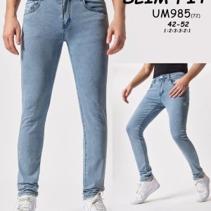 Jean Slim Fit Homme Bleu Clair