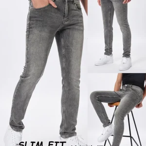 Jean Slim Fit Homme Gris Fumé