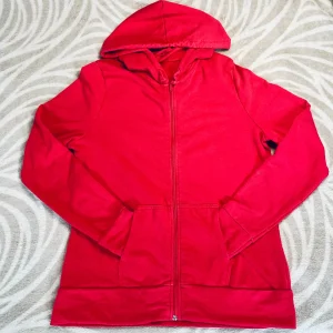 Veste Mixte Rouge Vieilli Taille L - C&A avec Capuche et Poches Ventrales