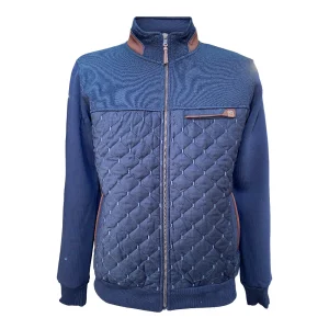 Veste homme bleu matelassée col montant Maxway 17-9824