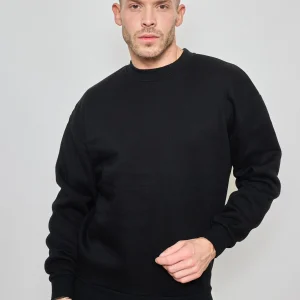 Sweat simple sans capuche noir