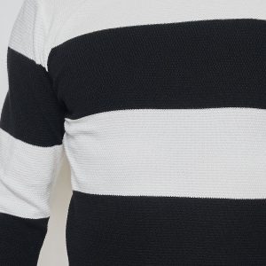 Pull à rayures noirs