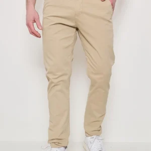 Pantalon chino beige habillé pour homme