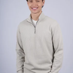 PULL Col Zipee BEIGE