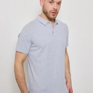 Polo GRIS Homme Basique Chic