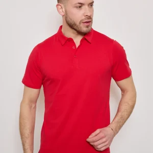 Polo ROUGE Homme Basique Chic