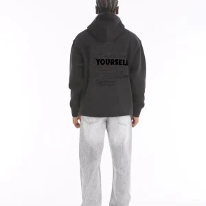 Sweat à capuche imprimé "YOURSELF"