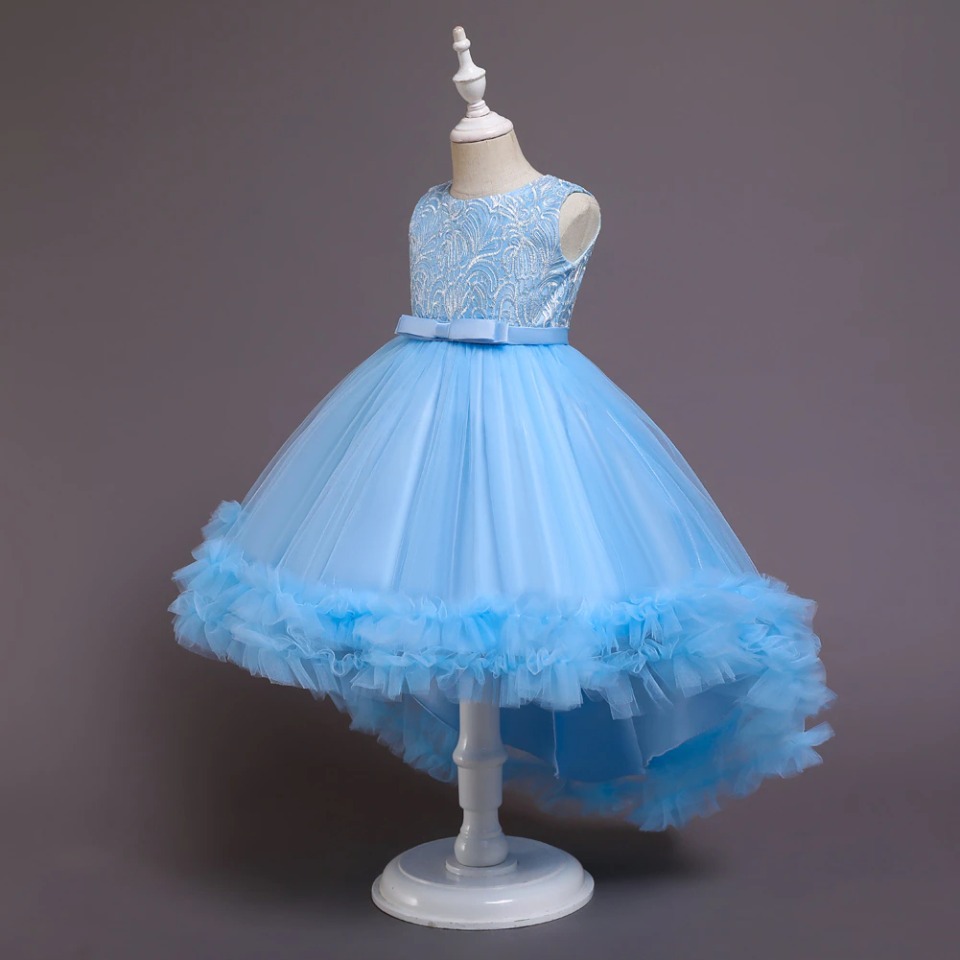 Robe Bleue Princesse avec Froufrou – Image 3