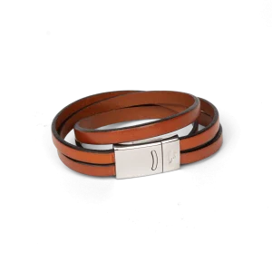Bracelet Omer Inox - Marron