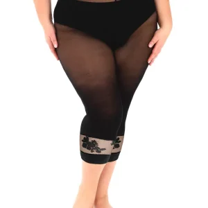 Legging collants avec dentelle florale