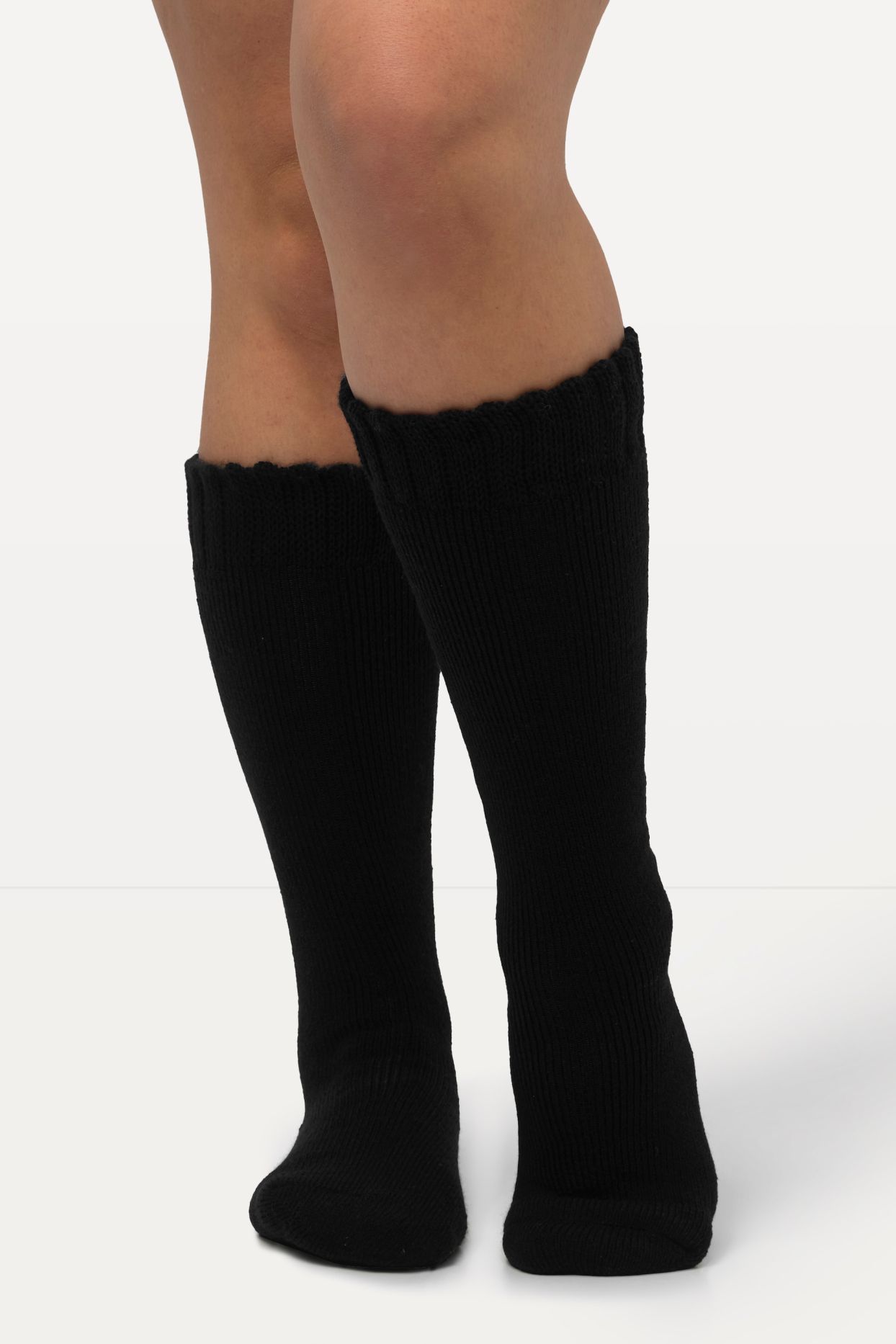 Chaussettes hautes à bords larges doublure polaire