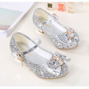 Chaussures Princesse Argentées Petite Fille