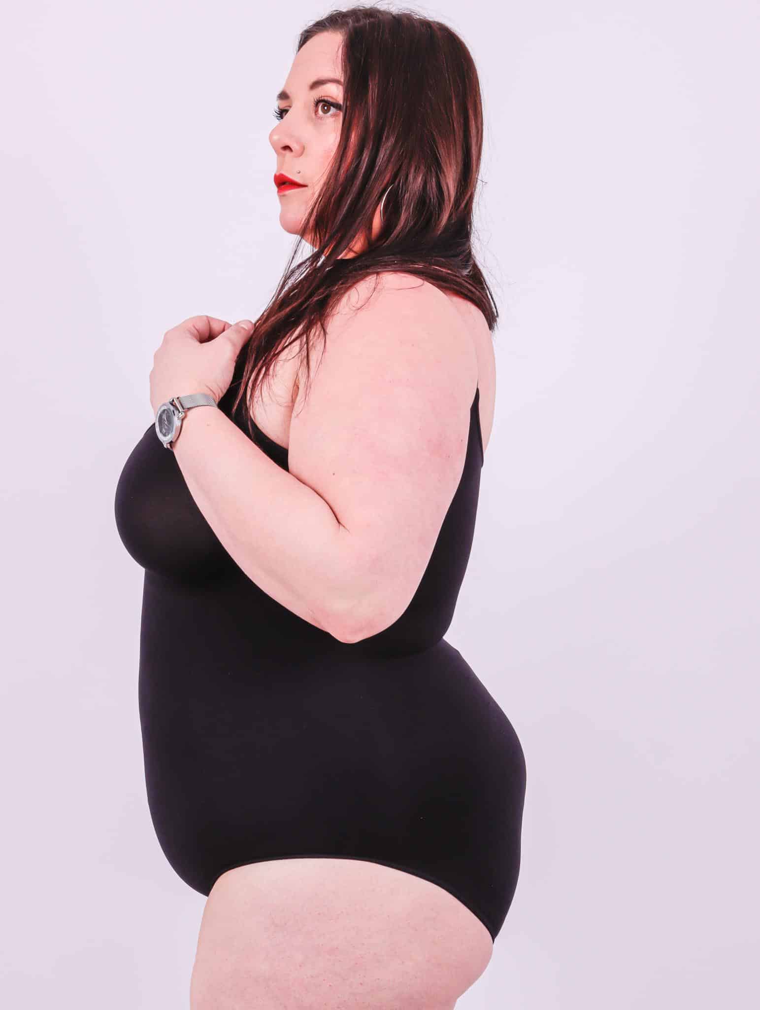 Body modelant noir grande taille – Image 2