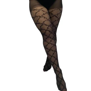 Collants croisé fleurs