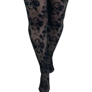 Collants façon dentelle