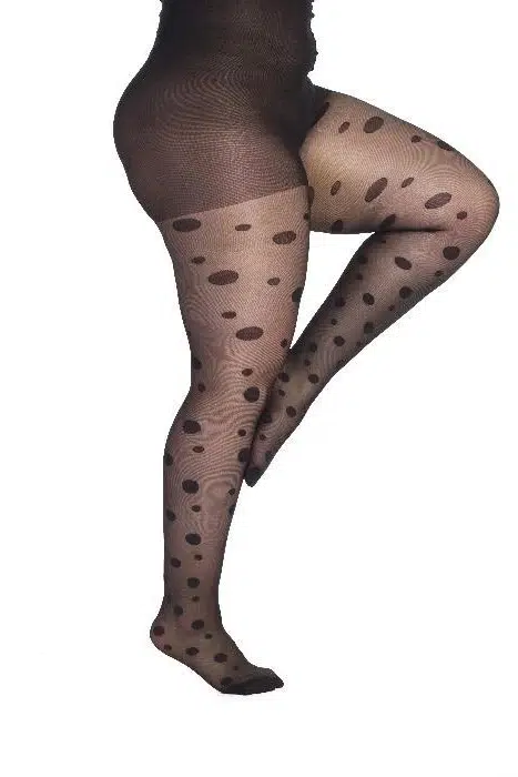 Collants à gros pois