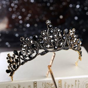 Couronne de Princesse aux Joyaux Noirs
