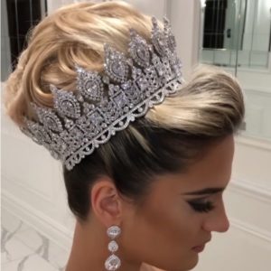 Couronne de Princesse pour Coupe de Mariée