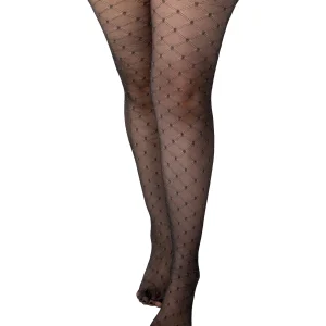 Collants à pois pailletés