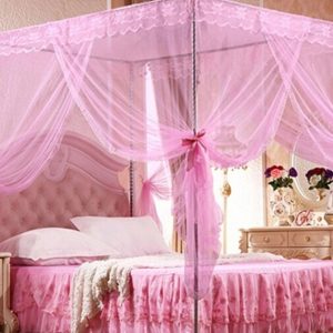Voile de Lit Baldaquin Rose