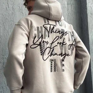 sweat à capuche imprimé