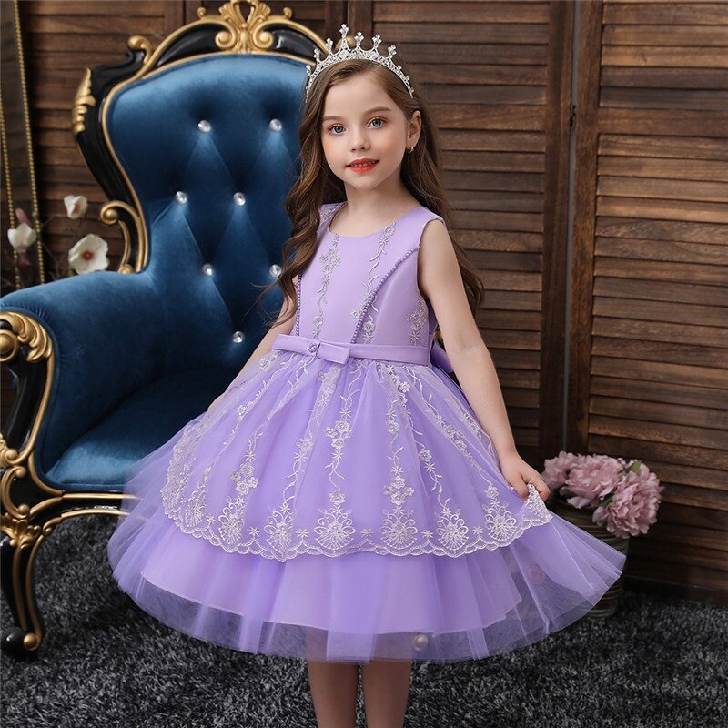 Robe Princesse Violette Communion – Image 3