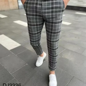 Pantalon confortable gris