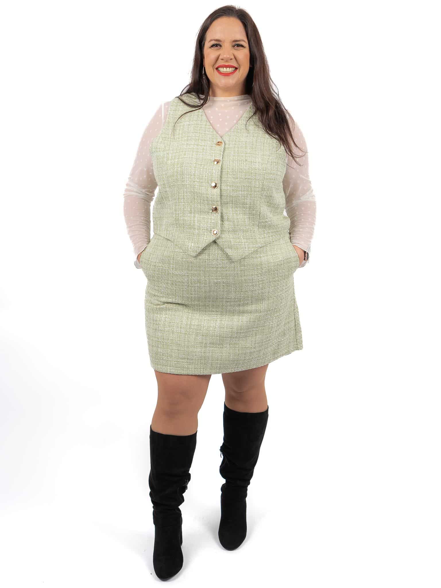 Jupe short en tweed – Image 7