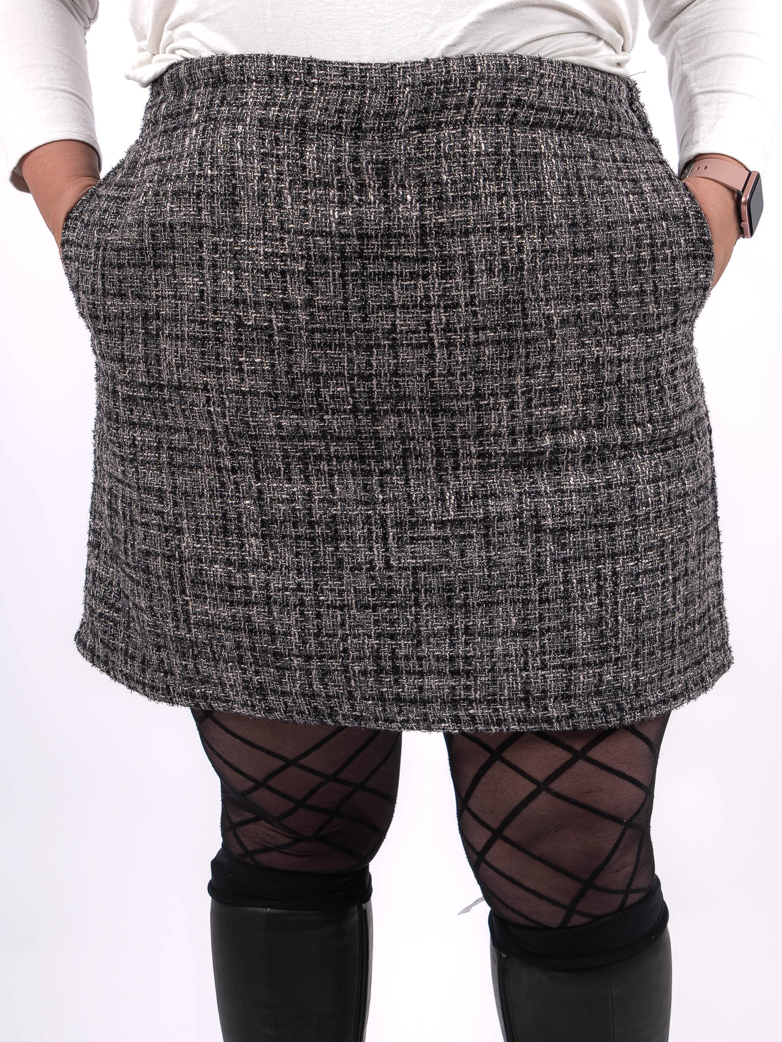 Jupe short en tweed – Image 3