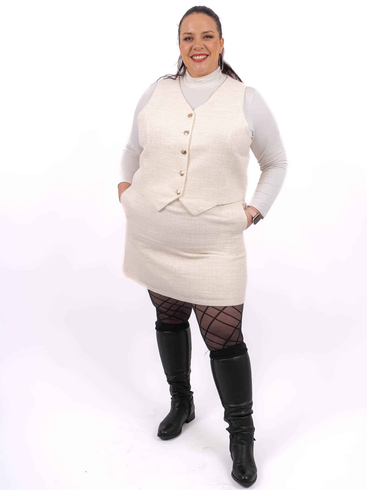 Jupe short en tweed – Image 6