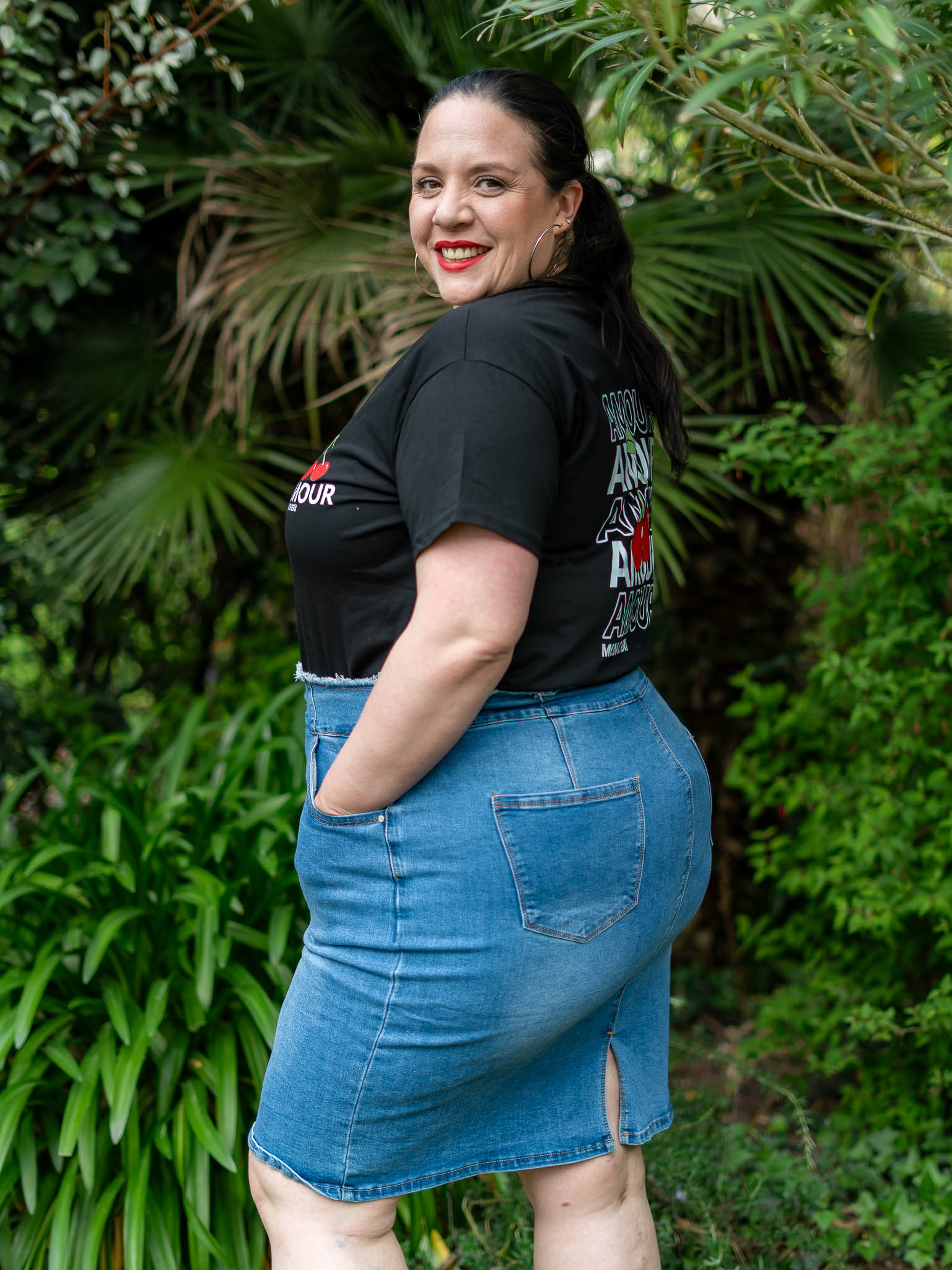 Jupe en jean boutonnée – Image 2