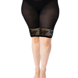 Short anti frottement avec bande dentelle florale