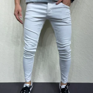 Jean blanc fashion homme 2y premium