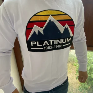 Sweat blanc platinum fashion homme stylé