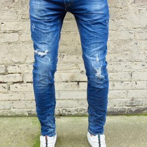 Jean bleu streetwear homme