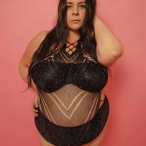 Body résille strass