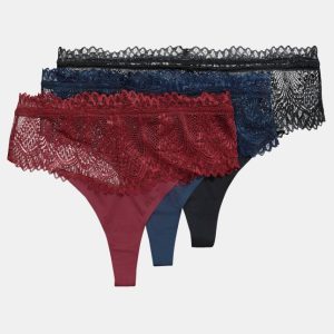 Lot de 3 strings dentelle – Ulla Popken