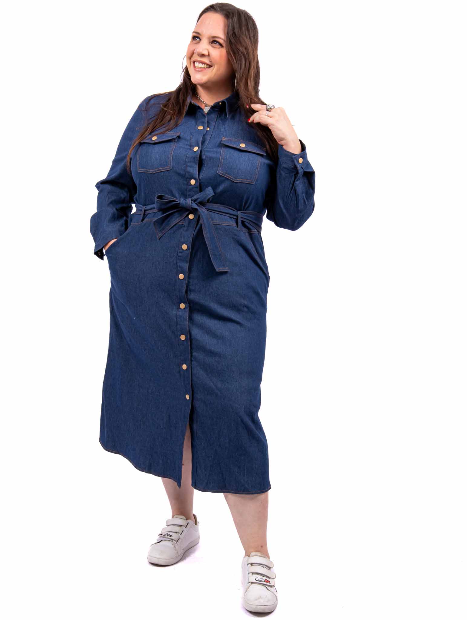 Robe chemise en jean – Image 2