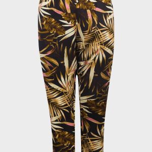 Pantalon imprimé feuilles