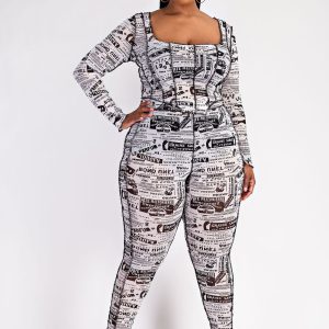 Ensemble en mesh noir et blanc