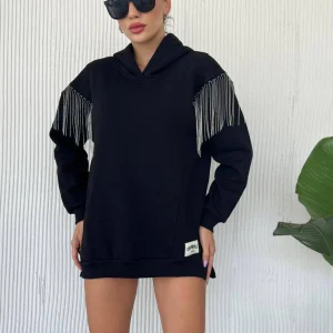 Sweat à capuche Noir