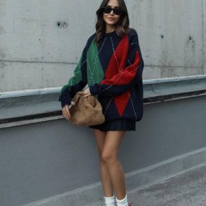 Pull en maille jacquard