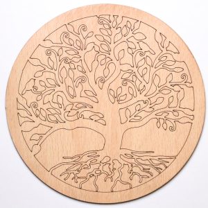 Plaque de rechargement arbre de vie en bois